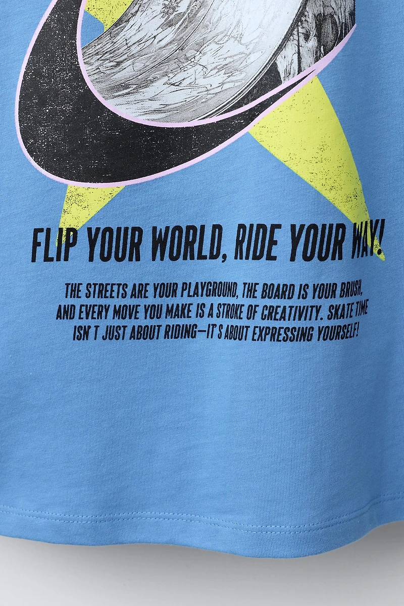 SKATE PRINT T-SHIRT