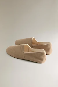 FABRIC MOROCCAN SLIPPERS