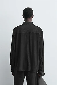SUEDE LEATHER OVERSHIRT