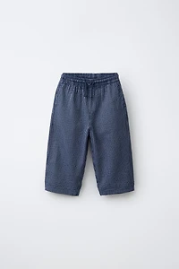 STRIPED SEERSUCKER PANTS