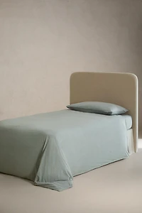 KIDS' STRIPED FLANNEL FITTED SHEET