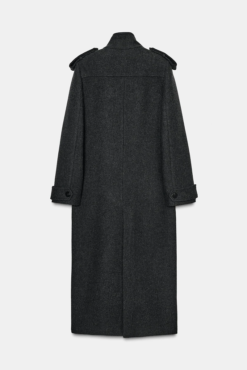 LONG WOOL COAT ZW COLLECTION LIMITED EDITION