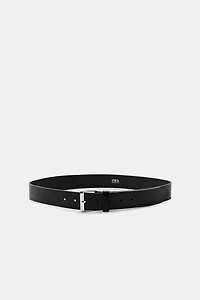 SQUARE BUCKLE LEATHER BELT