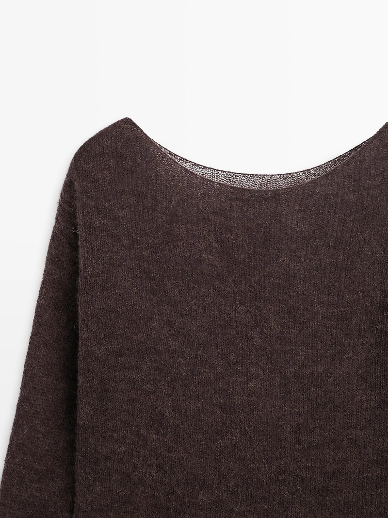 Pull maille laine et alpaga