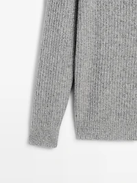 Pull à col camionneur 100 % laine