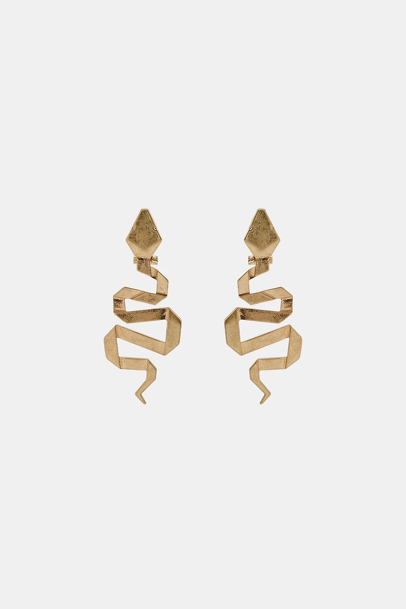 SNAKE METAL EARRINGS