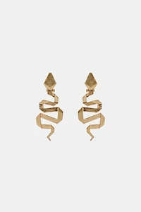 SNAKE METAL EARRINGS