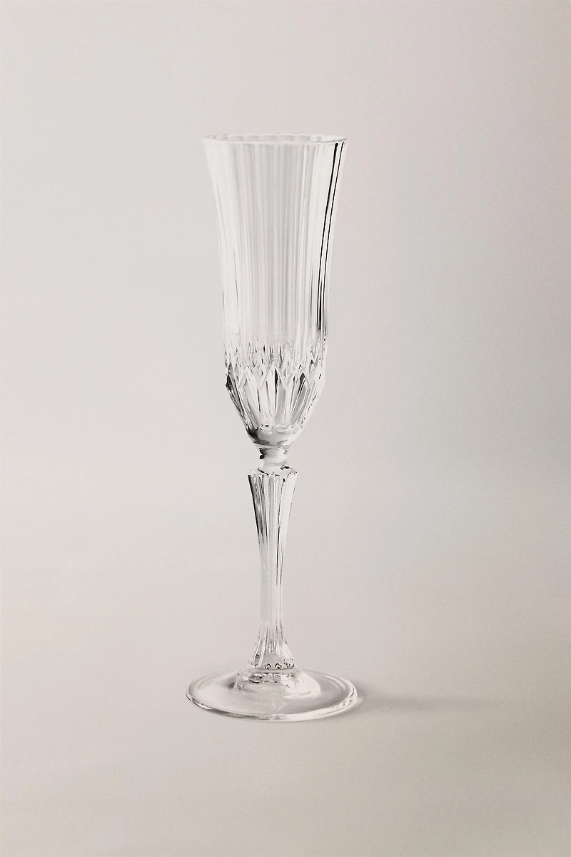 FLÛTE CRISTALLIN EFFET TAILLÉ