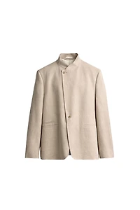 RELAXED FIT DOUBLE BREASTED SUIT BLAZER