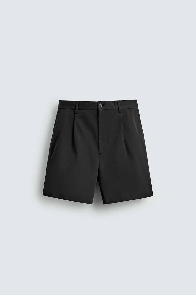 AARON LEVINE X ZARA PLEATED SHORTS