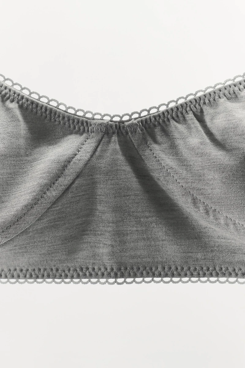 SCALLOPED MODAL BRALETTE