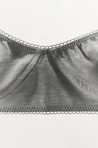 SCALLOPED MODAL BRALETTE