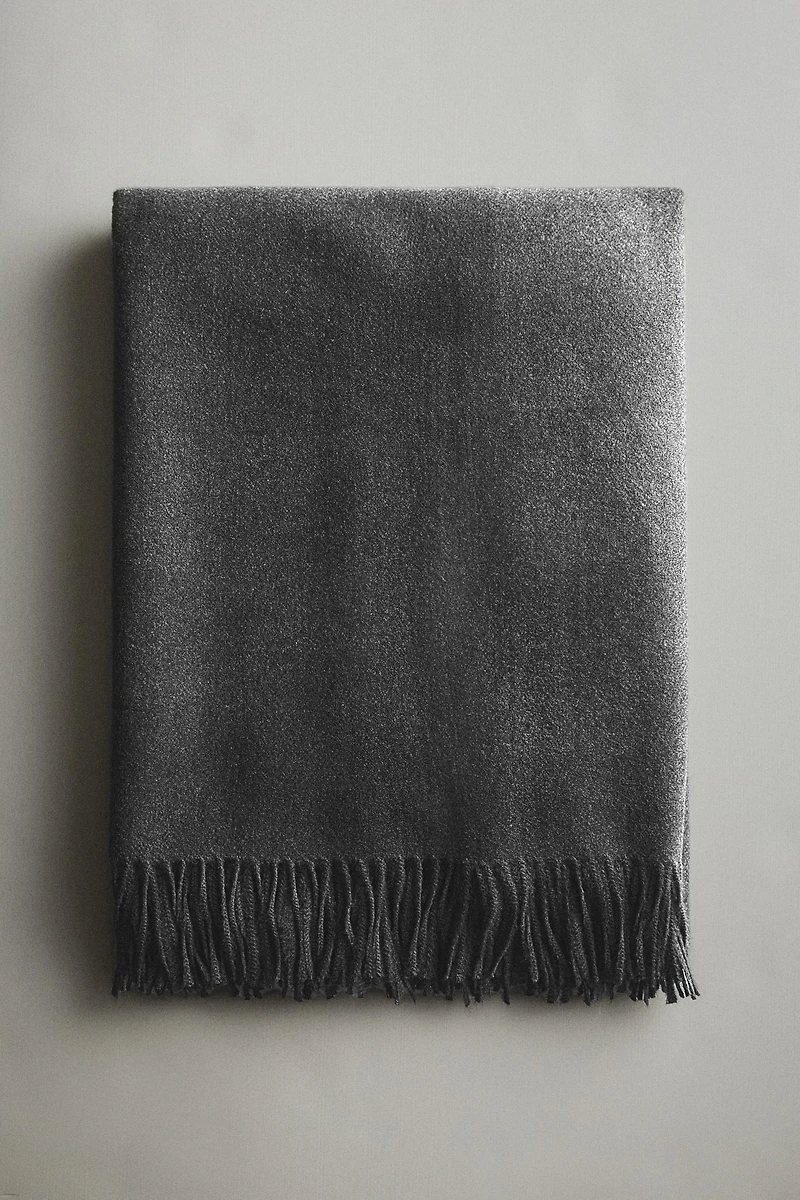FRINGED SOFT BLANKET
