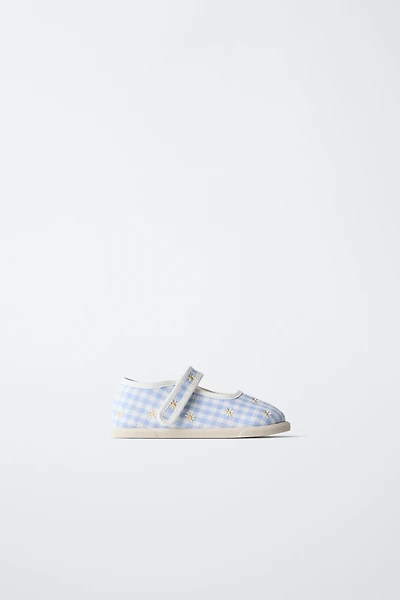 EMBROIDERED BAREFOOT MARY JANES