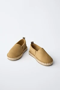 LEATHER ESPADRILLES