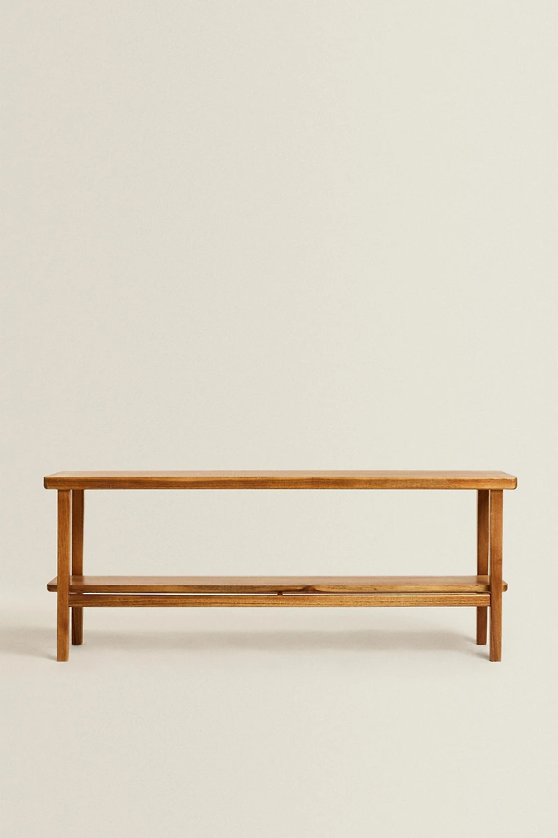 ACACIA WOOD DOUBLE BENCH