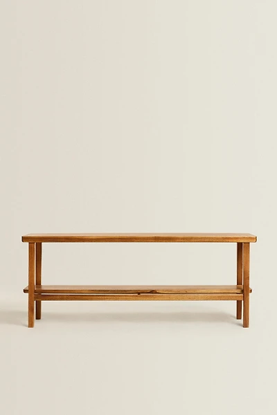 ACACIA WOOD DOUBLE BENCH