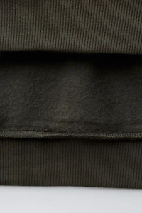 HOODIE WITH EMBOSSED TEXT PRINT