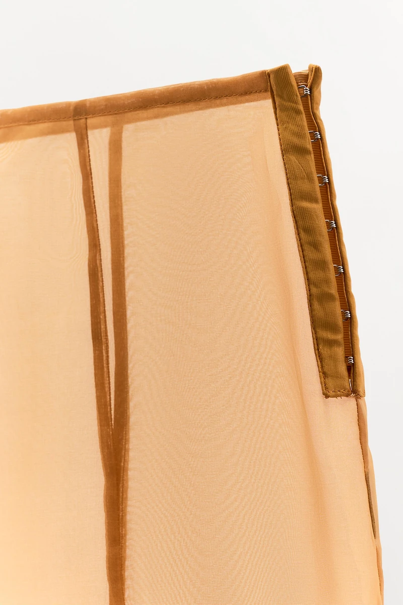 ORGANZA MIDI SKIRT