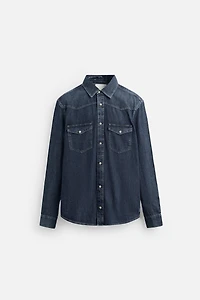 CHEMISE EN DENIM WESTERN