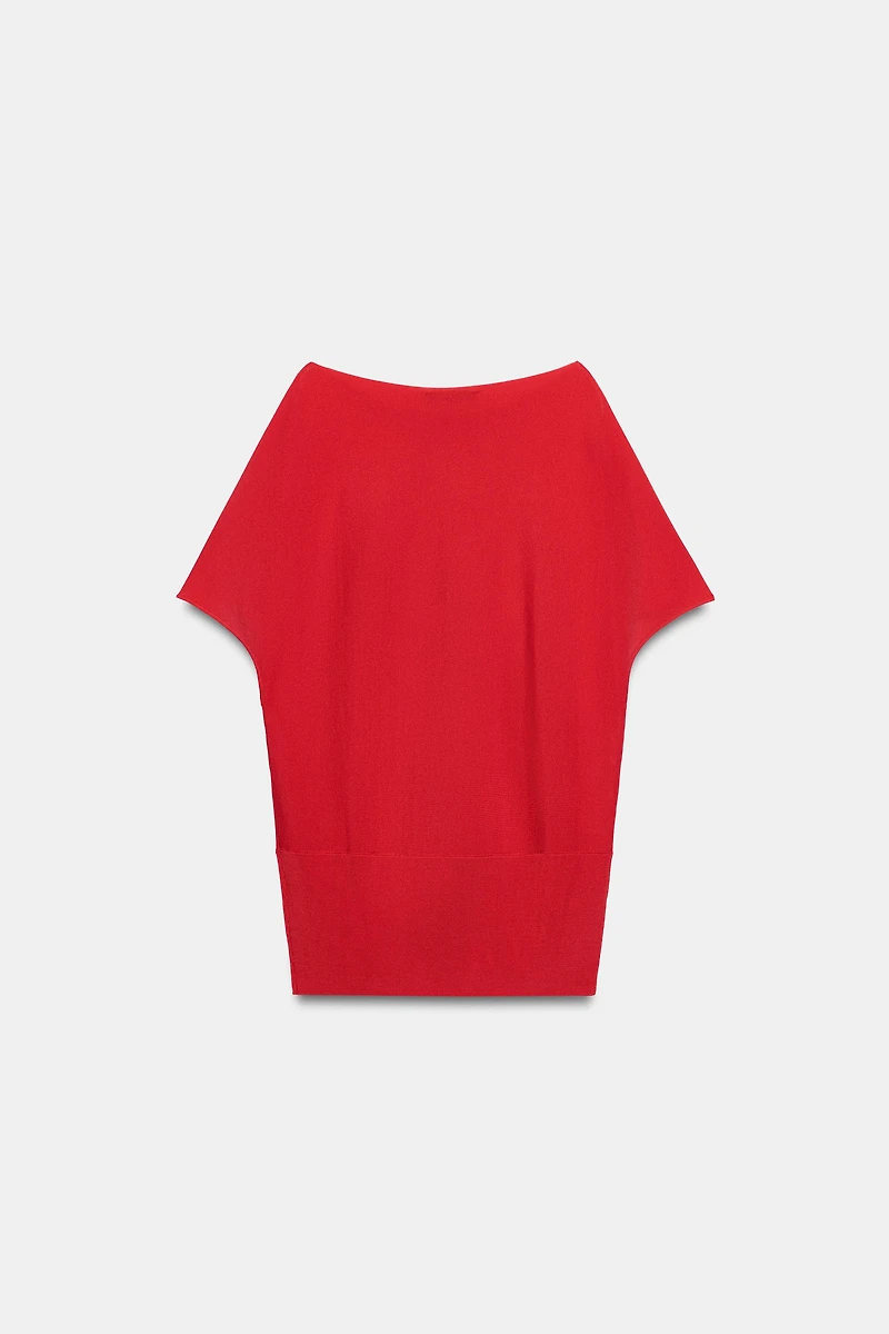 BOAT NECK KNIT TOP