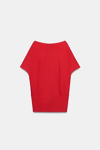 BOAT NECK KNIT TOP