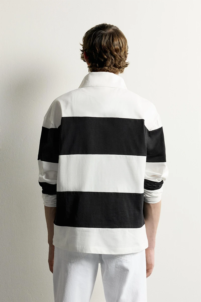 STRIPED RELAXED-FIT POLO