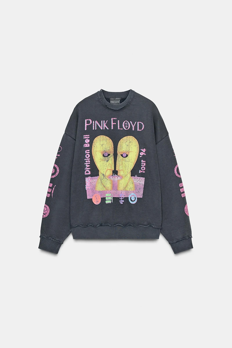 PINK FLOYD© WASHED-EFFECT SWEATSHIRT