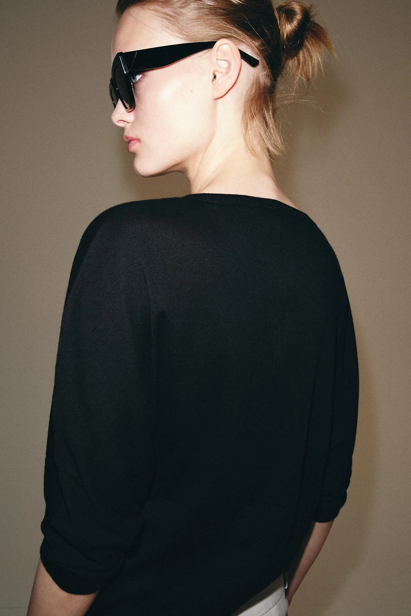 COTTON HENLEY T-SHIRT