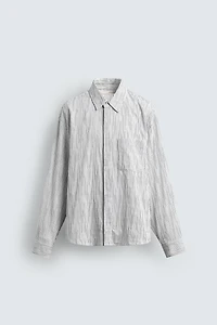 IRREGULAR STRIPED JACQUARD SHIRT