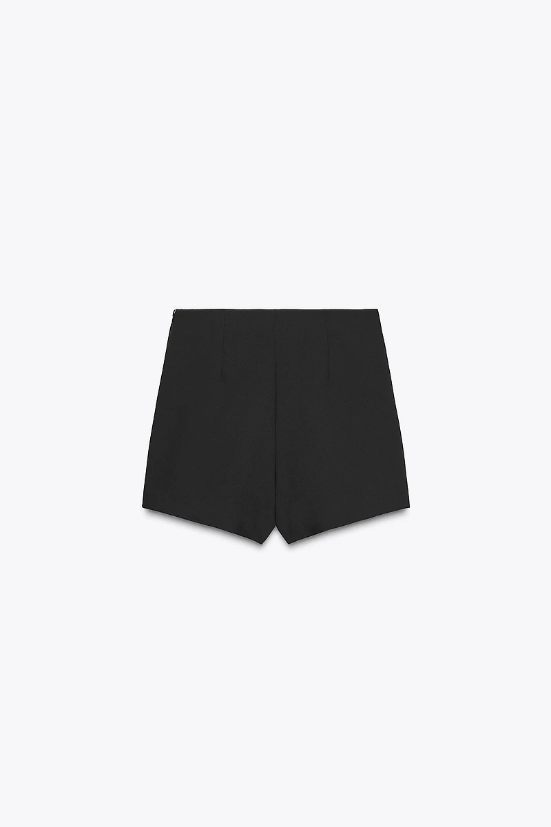 ASYMMETRICAL CULOTTE SKIRT WITH APPLIQUE