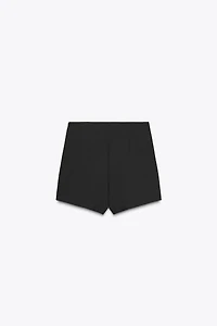 ASYMMETRICAL CULOTTE SKIRT WITH APPLIQUE