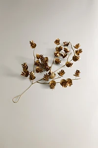 ANTIQUE-FINISH CHRISTMAS PINE CONE BRANCH ORNAMENT