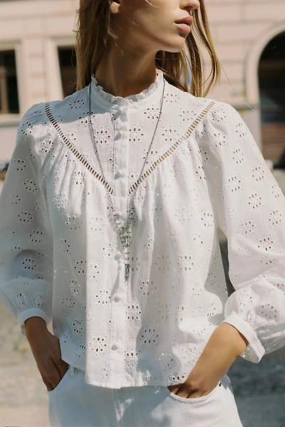 CHEMISE BRODERIES PERFORÉES