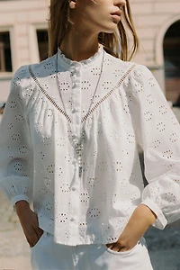 CHEMISE BRODERIES PERFORÉES