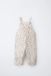 LONG FLORAL OVERALLS