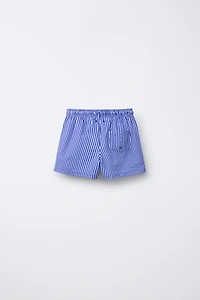 6-14 YEARS/ SEERSUCKER SWIM SHORTS