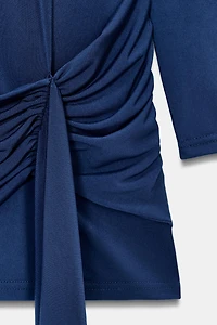 SHORT DRESS WITH CUMMERBUND