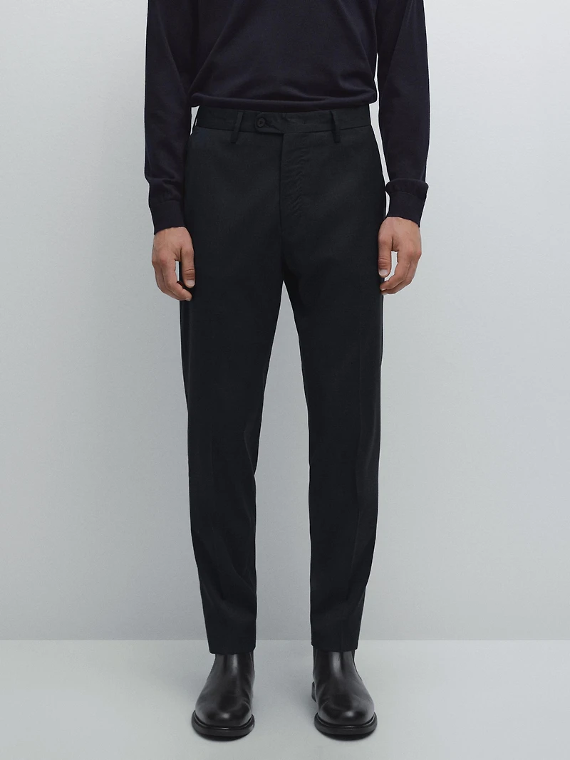 Houndstooth suit trousers