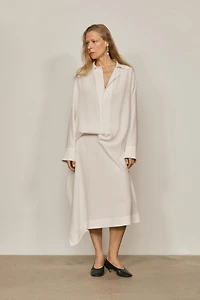 Flowing midi pareo skirt