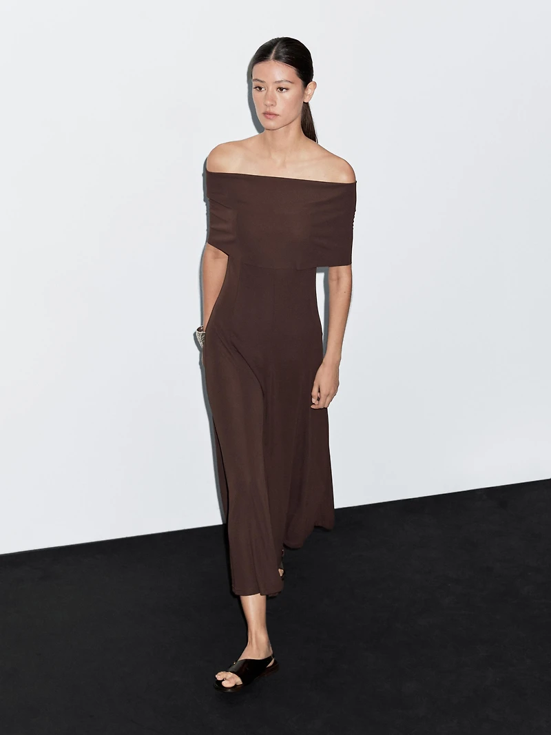 Long strapless dress