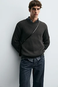 RIBBED TEXTURED SWEATER