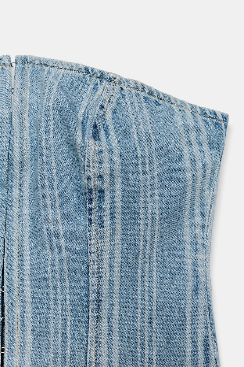 Z1975 STRIPED DENIM TOP