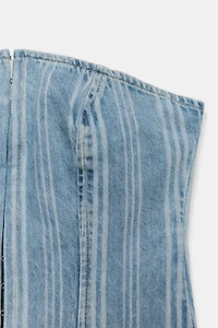 Z1975 STRIPED DENIM TOP