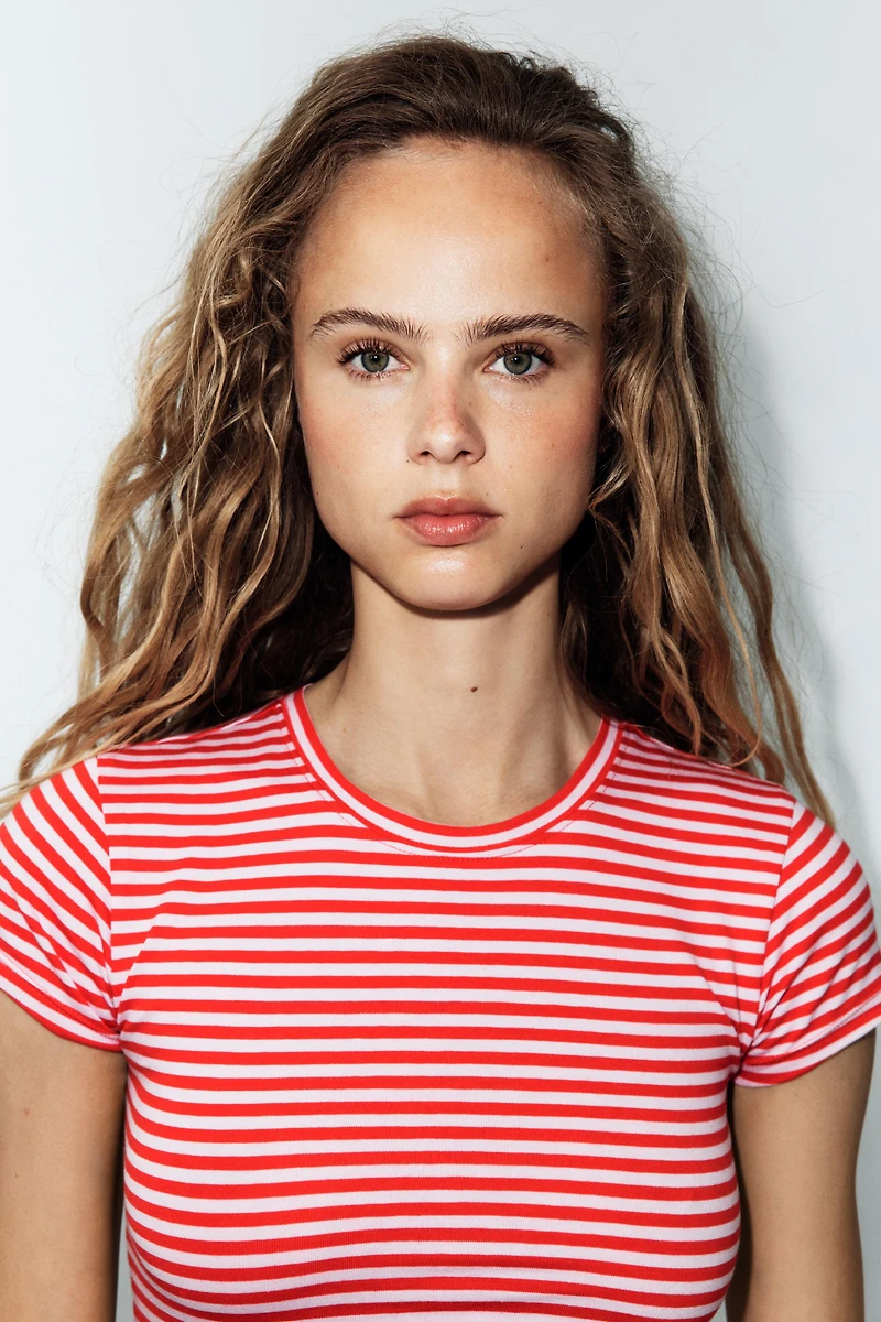 STRIPED SHORT DRESS