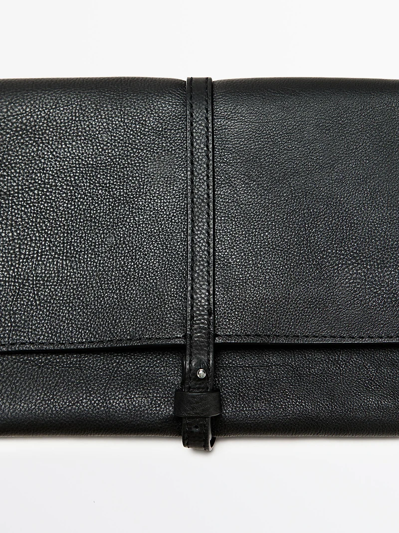 Pochette de voyage en cuir nappa