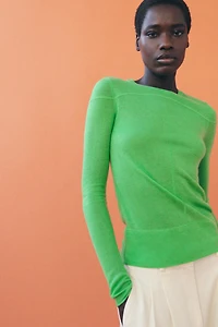 FINE-KNIT WOOL JUMPER