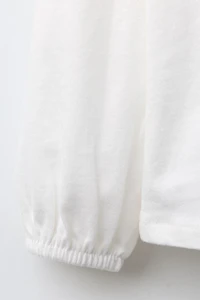 T-SHIRT COL CLAUDINE BRODÉ