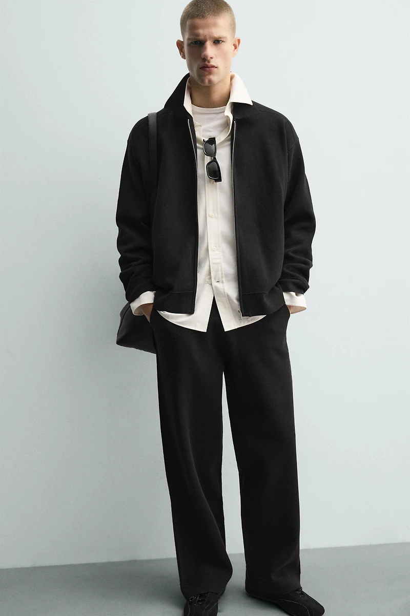 KNIT WIDE FIT PANTS