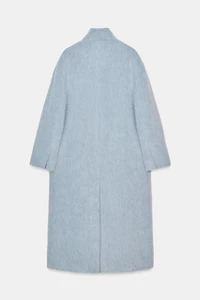 STRAIGHT COAT WITH MANTECO WOOL ZW COLLECTION